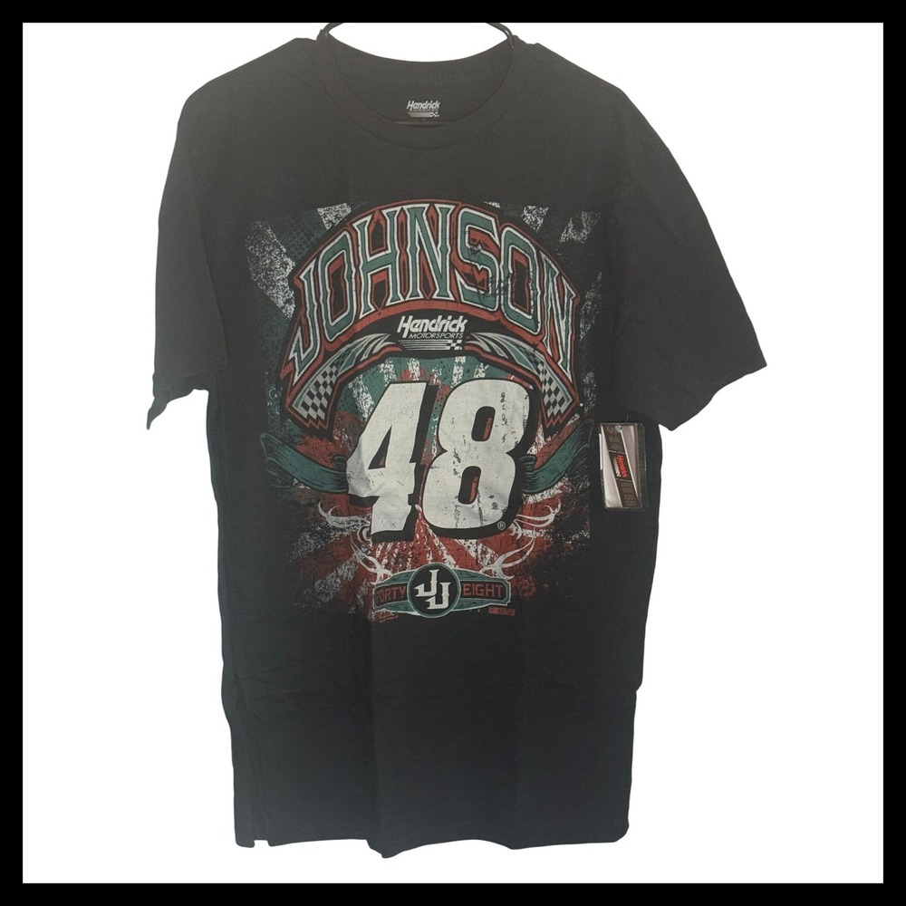 NWT Hendrick Motorsports Jimmie Johnson 48 NASCAR Racing T-Shirt Mens Large